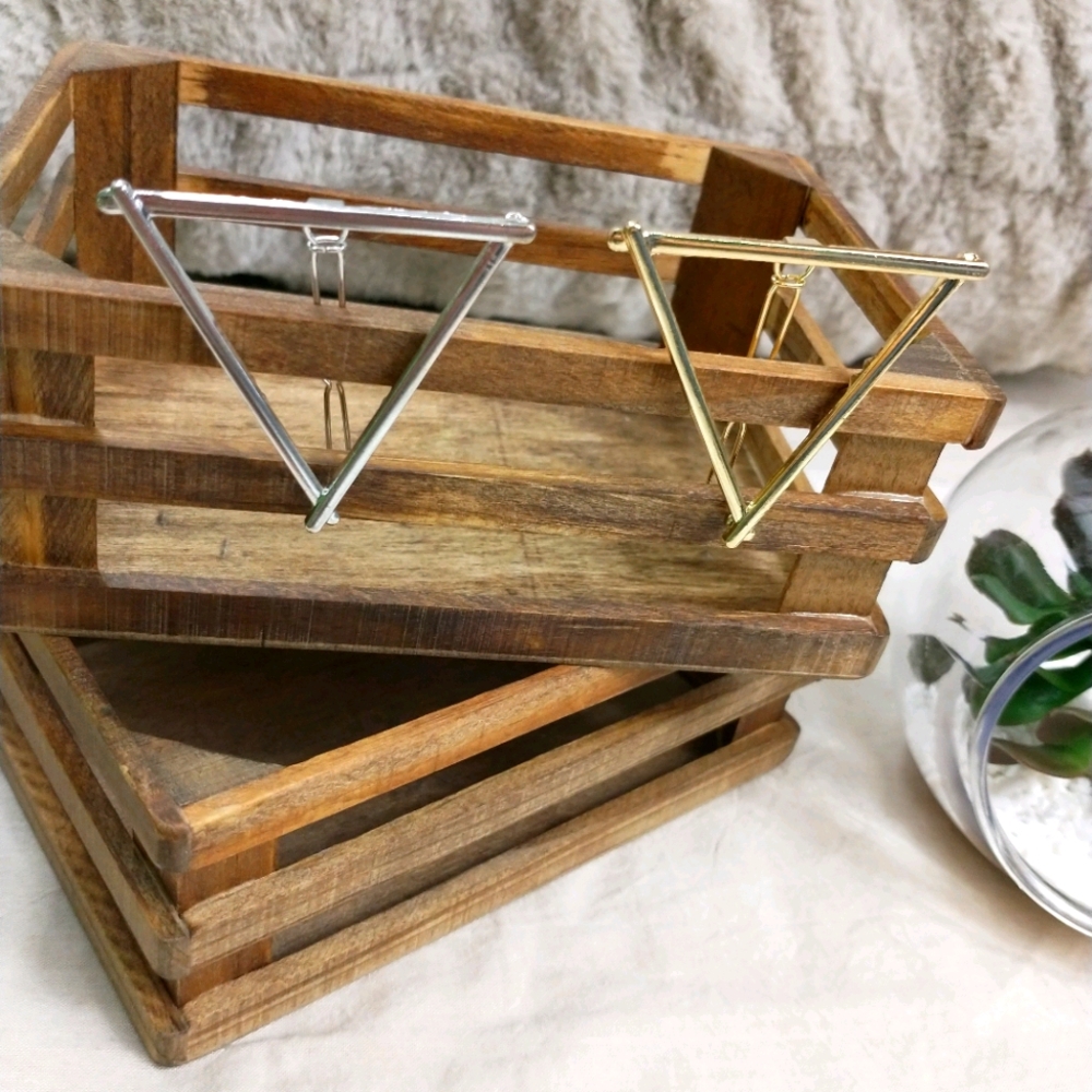 2pc Minimalist Triangle Hair Clips